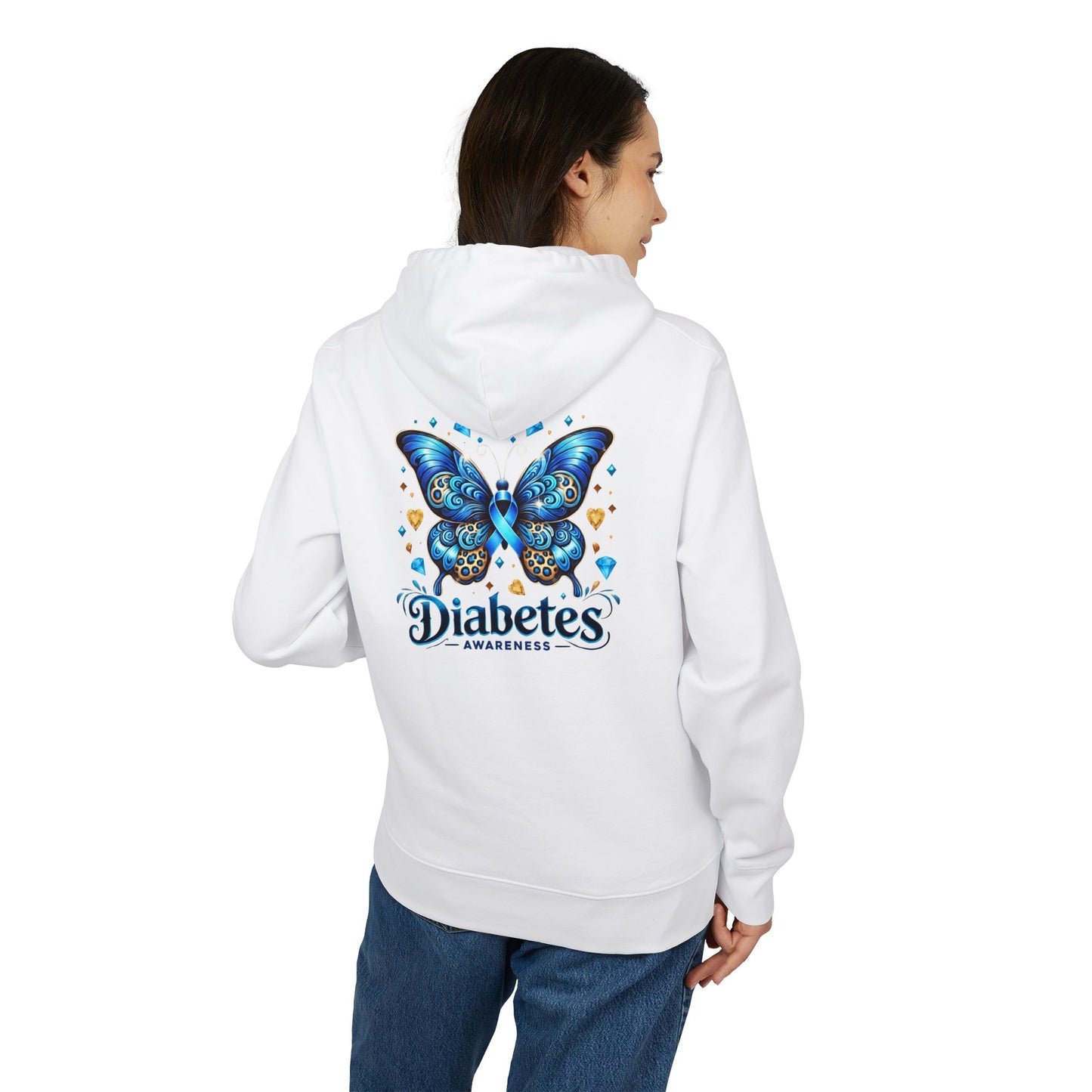 Diabetes Awareness Butterfly Hoodie