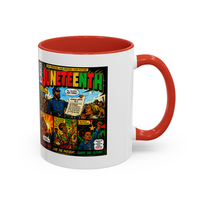 Juneteenth Comic Art Coffee Mug — Celebratory Black History Accent Mug