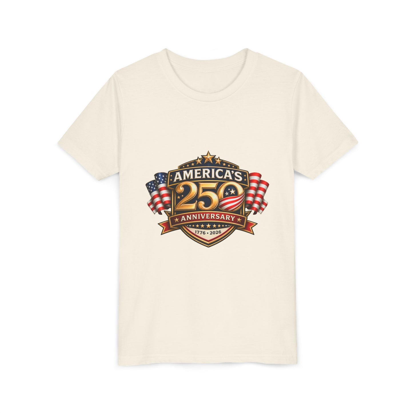 America's 250th Anniversary Youth Tee - Patriotic 1776–2026 Celebration Shirt