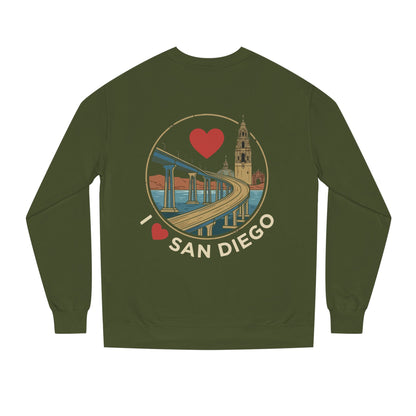 I Heart San Diego Sweatshirt — Balboa Park & Coronado Bridge Crewneck
