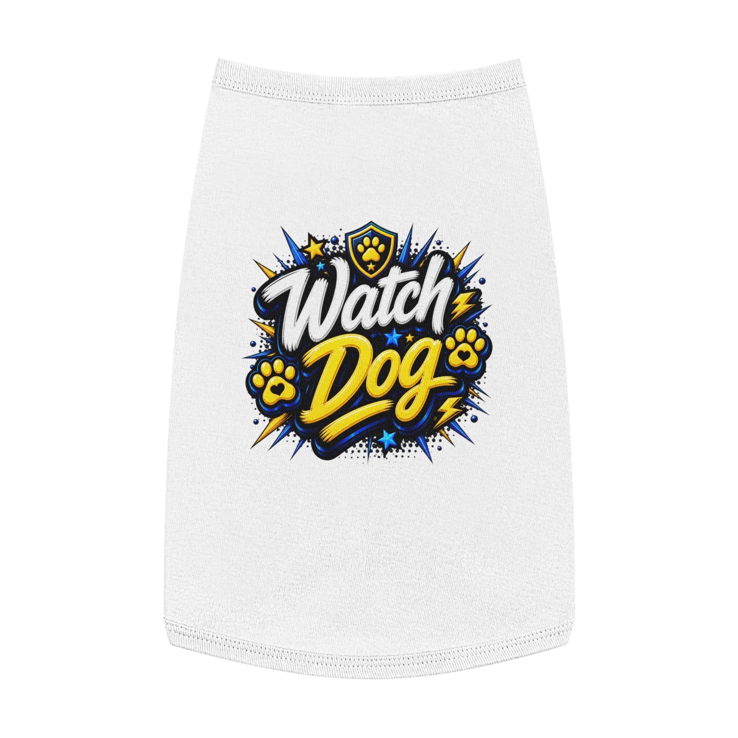 Watch Dog Pet Tank Top — Cute Guard Dog Graphic Tank for Small Dogs