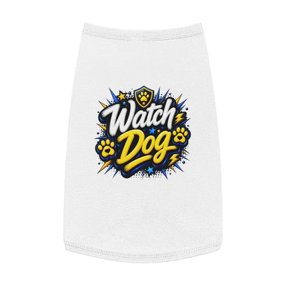 Watch Dog Pet Tank Top — Cute Guard Dog Graphic Tank for Small Dogs