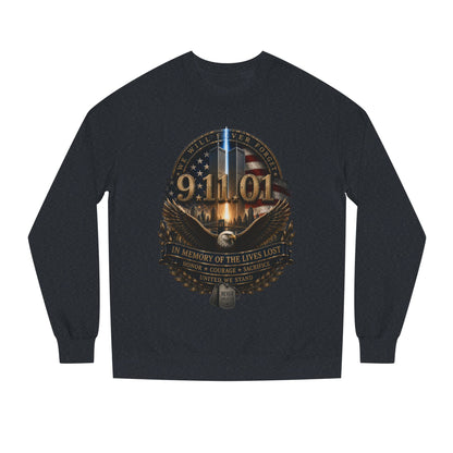 9/11 Memorial Sweatshirt – In Memory of the Lives Lost Tribute Crewneck