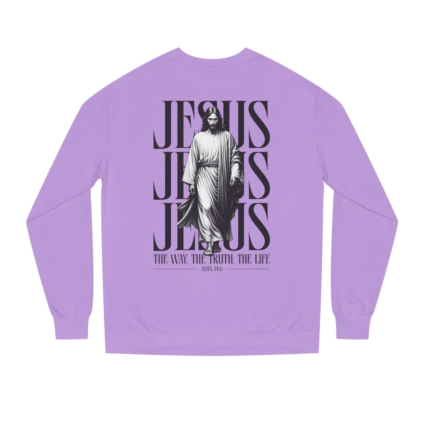 Jesus Graphic Sweatshirt — 'The Way The Truth The Life' Christian Crewneck