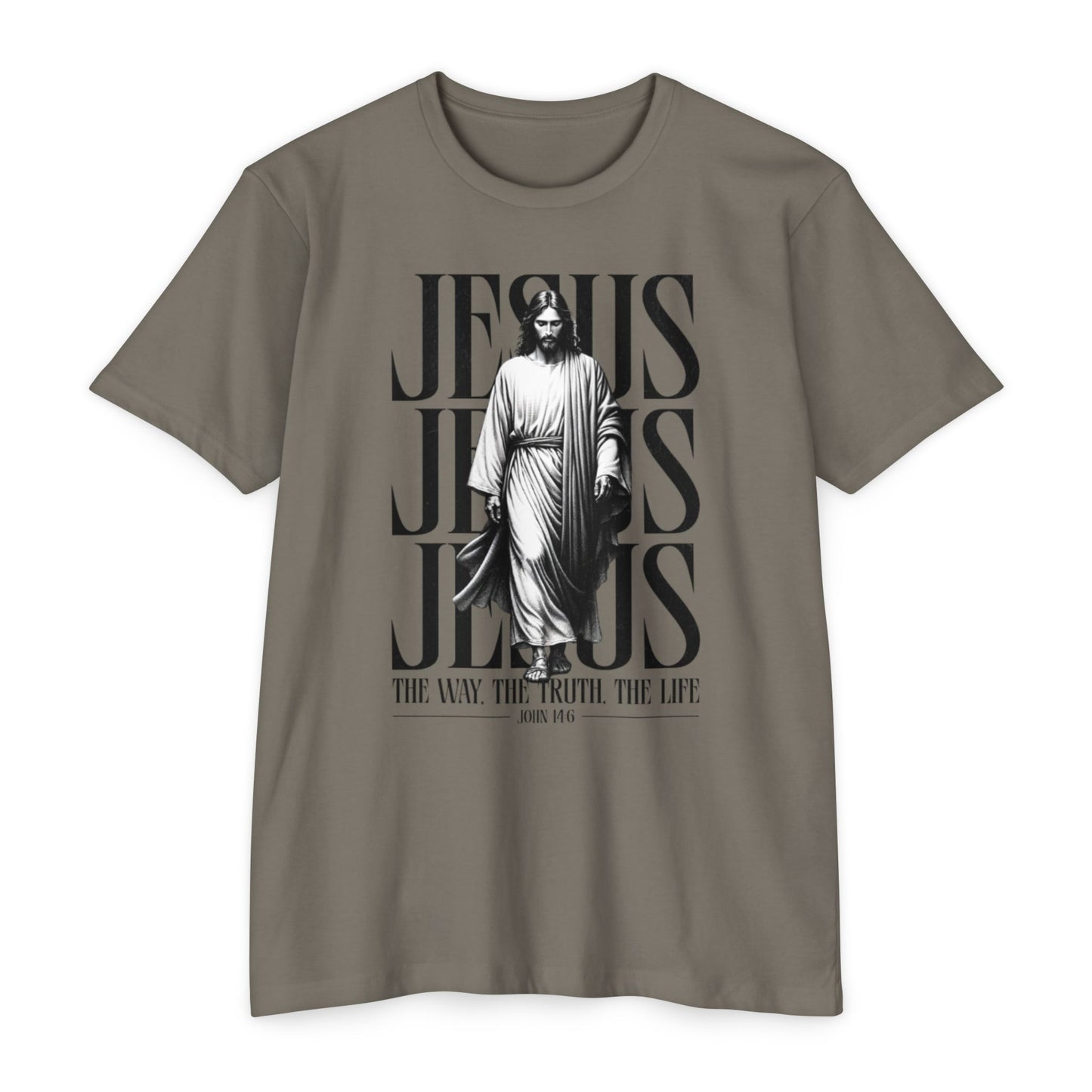 Jesus Graphic T‑Shirt — The Way The Truth The Life Faith Tee