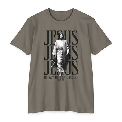Jesus Graphic T‑Shirt — The Way The Truth The Life Faith Tee