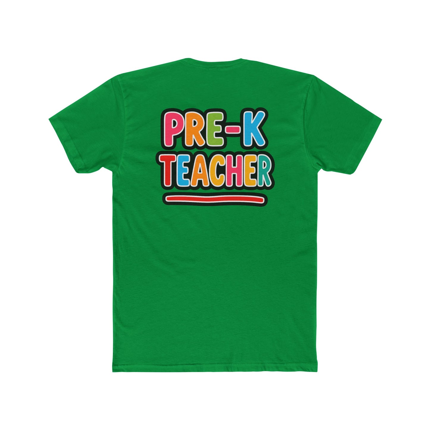 Pre-K Teacher T-Shirt — Colorful Retro Kids Classroom Tee