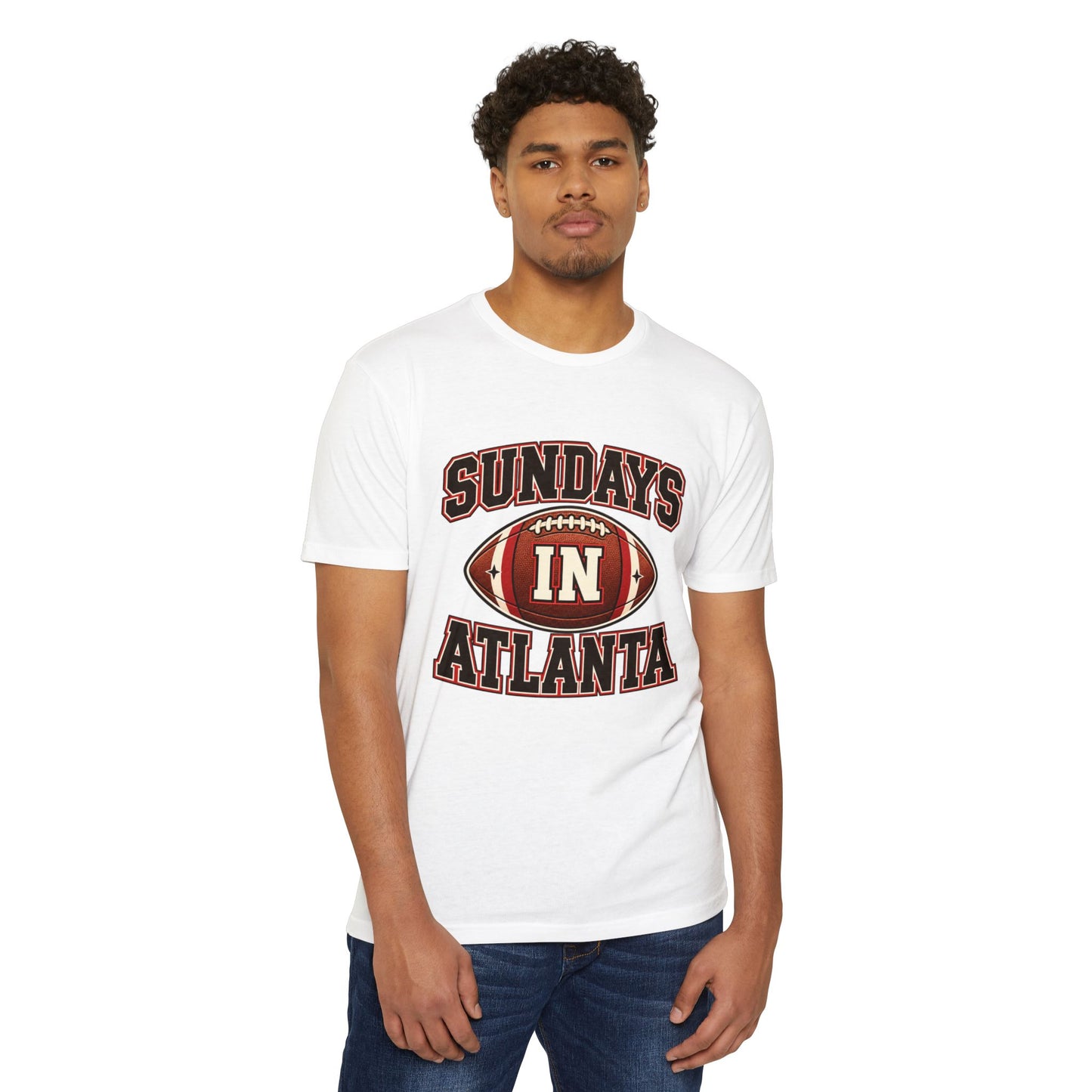 Sundays in Atlanta Football T-Shirt