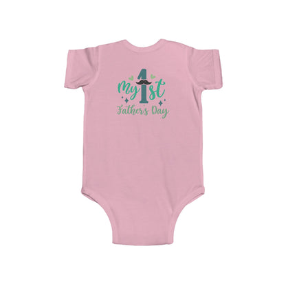 Baby Bodysuit — "My 1st Father's Day" Newborn Onesie, First Father's Day Gift
