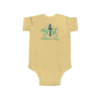 Baby Bodysuit — "My 1st Father's Day" Newborn Onesie, First Father's Day Gift
