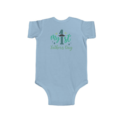 Baby Bodysuit — "My 1st Father's Day" Newborn Onesie, First Father's Day Gift