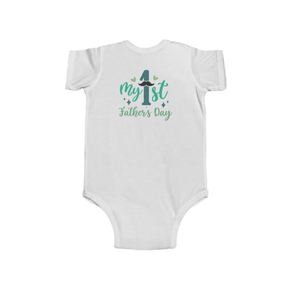 Baby Bodysuit — "My 1st Father's Day" Newborn Onesie, First Father's Day Gift