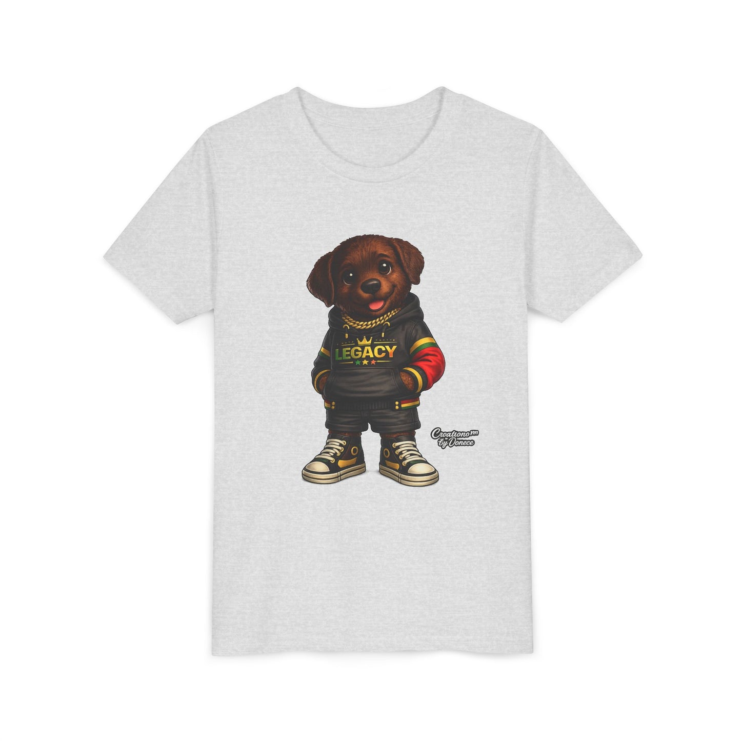 Youth Tee — Cute Rottweiler Puppy in 'Legacy' Hoodie Kids T‑Shirt