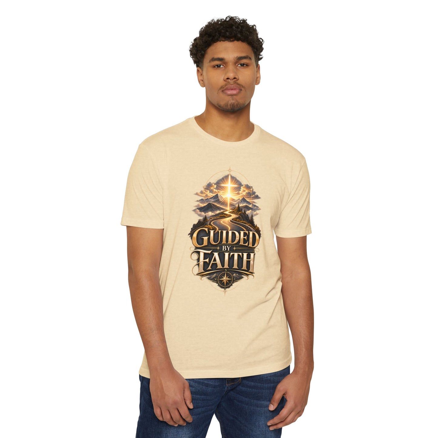 Guided by Faith T-Shirt — Christian Inspirational Tee