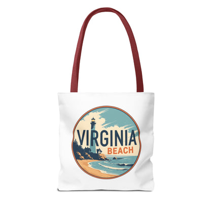 Virginia Beach Vintage Lighthouse Tote Bag