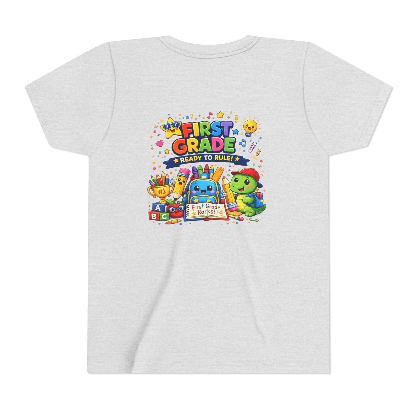 First Grade Youth T‑Shirt – "First Grade Ready to Rule" Cute Back-to-School Tee