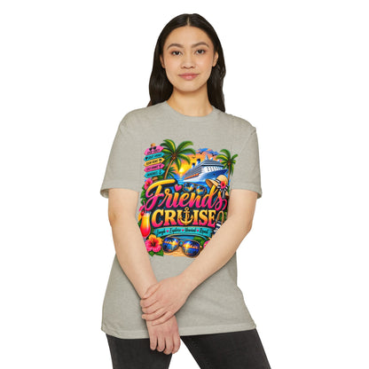 Friends Cruise T-Shirt - Tropical Vacation Cruise Graphic Tee