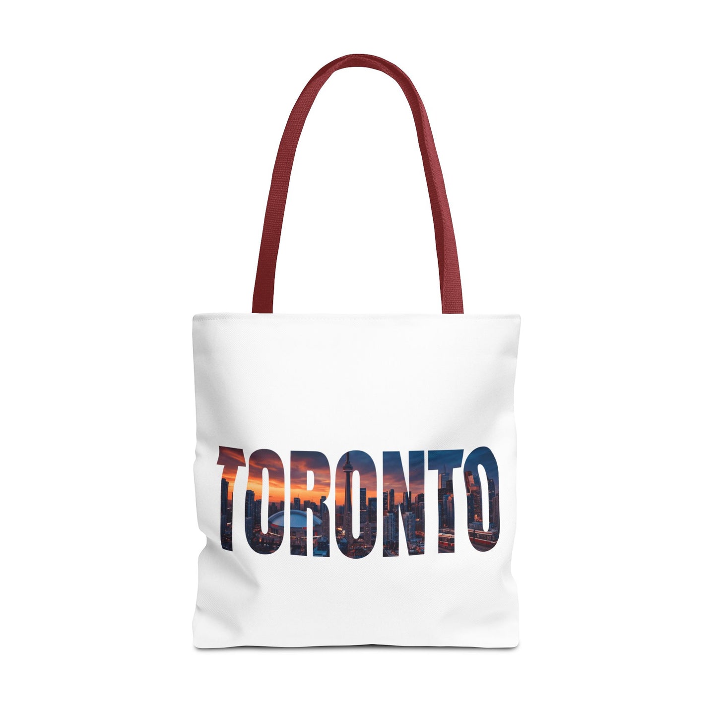 Toronto Skyline Tote Bag — Cityscape Photo Text Tote