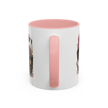 Lash Technician Coffee Mug – 'Enhancing Beauty One Lash at a Time' Accent Mug