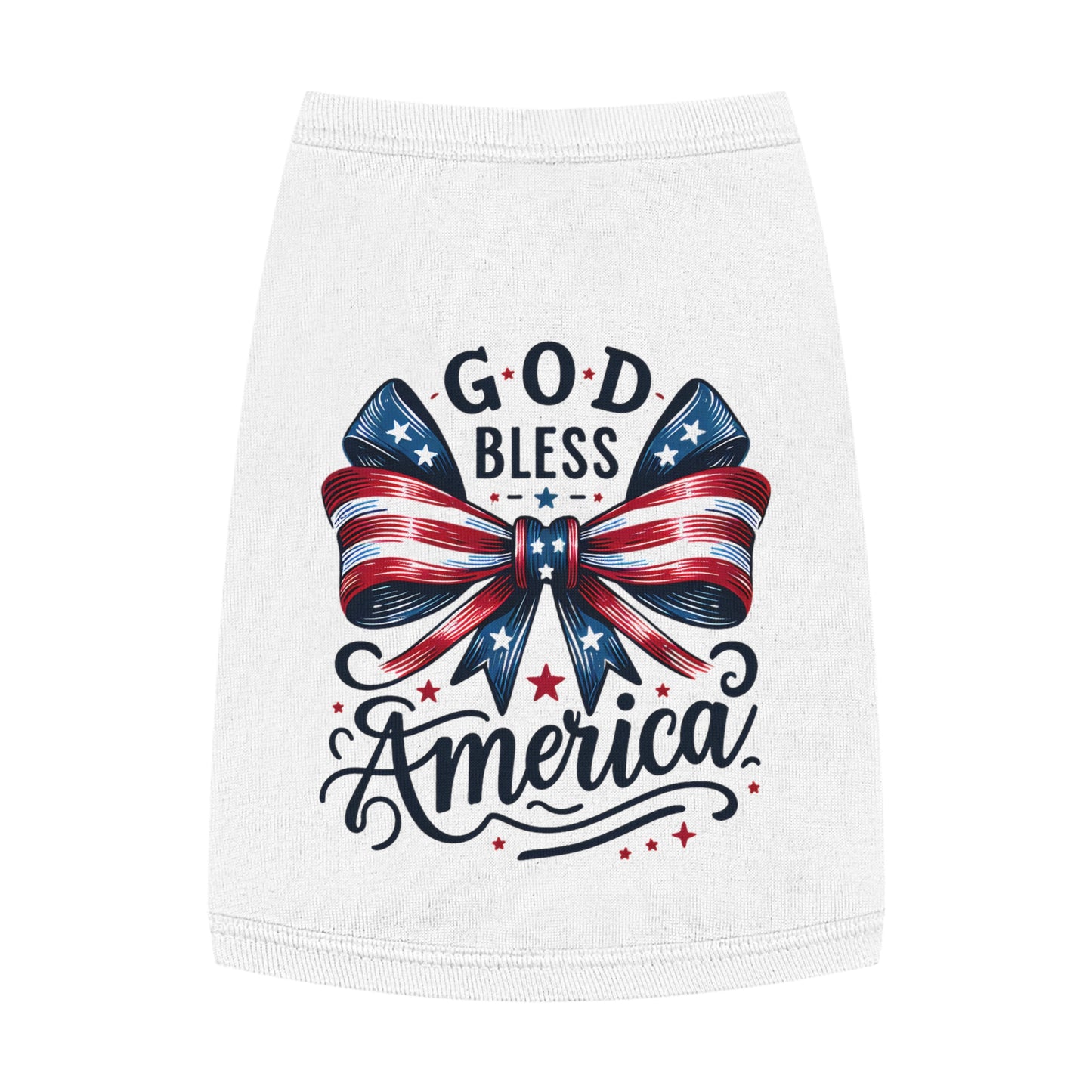God Bless America Patriotic Pet Tank Top