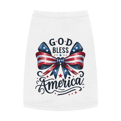 God Bless America Patriotic Pet Tank Top
