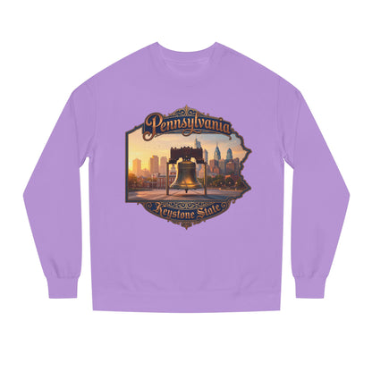 Pennsylvania Keystone State Sweatshirt — Liberty Bell & City Skyline Crewneck