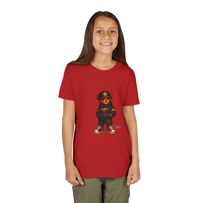 Youth T‑Shirt — Cool Bear Graphic Tee with 'UNITY' Hoodie Design