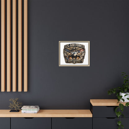 U.S. Air Force Framed Canvas Print – "Ready to Strike" Military Wall Art