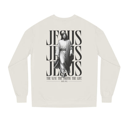 Jesus Graphic Sweatshirt — 'The Way The Truth The Life' Christian Crewneck