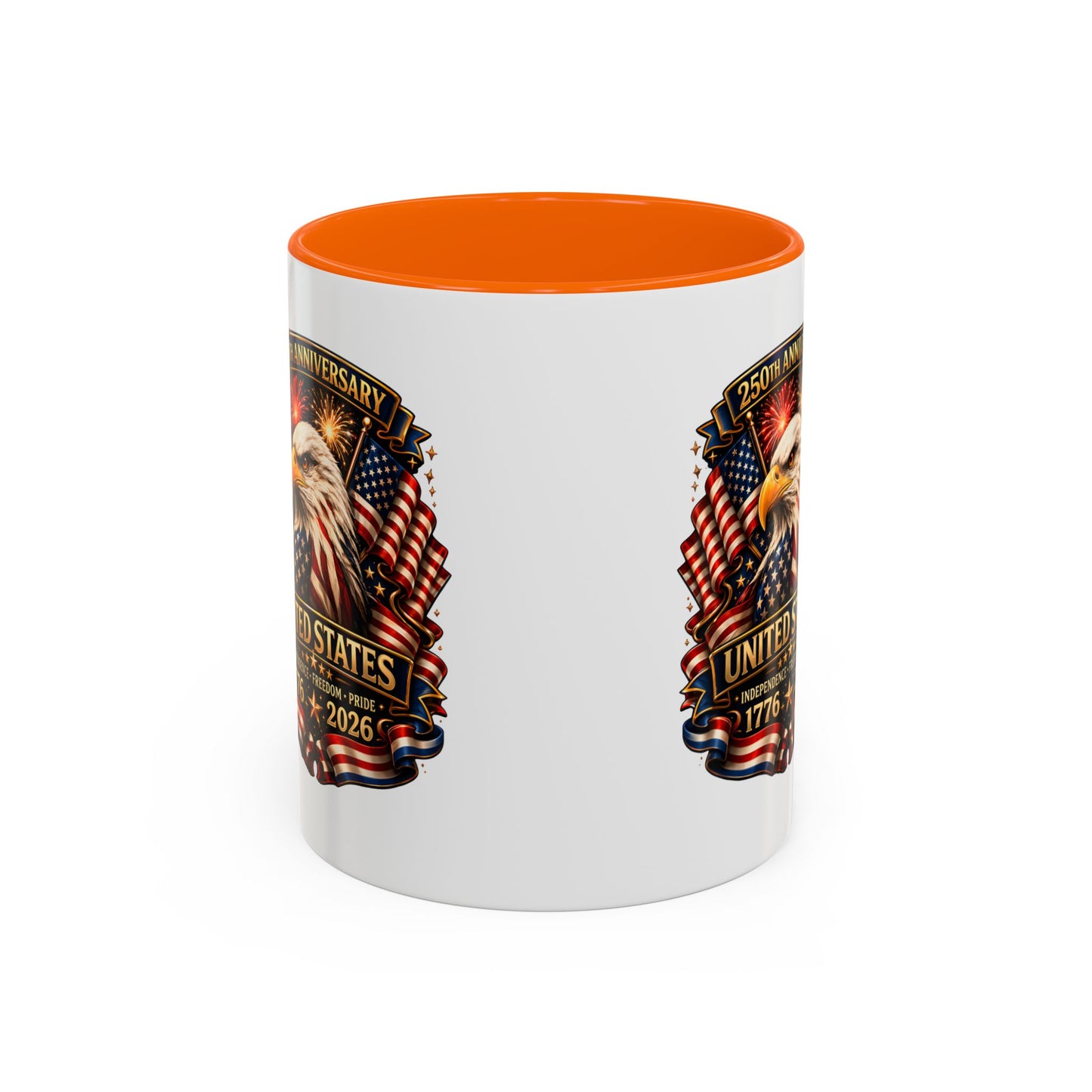Patriotic Eagle Coffee Mug - United States 250th Anniversary 1776-2026