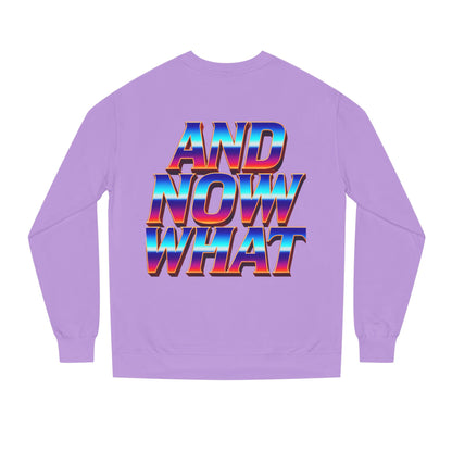 And Now What Sweatshirt — Retro Gradient Statement Crewneck
