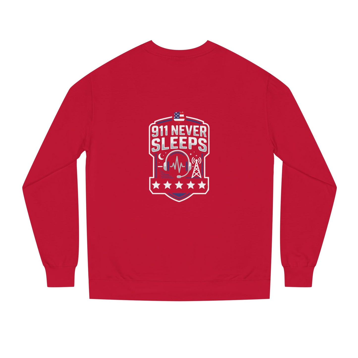 911 Never Sleeps Sweatshirt – Emergency Dispatcher & First Responder Tribute Crewneck