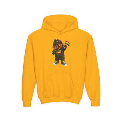 Youth Hoodie — Black Lives Matter Rasta Bear Kids Pullover