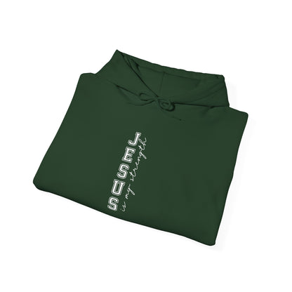Jesus Vertical Script Hoodie