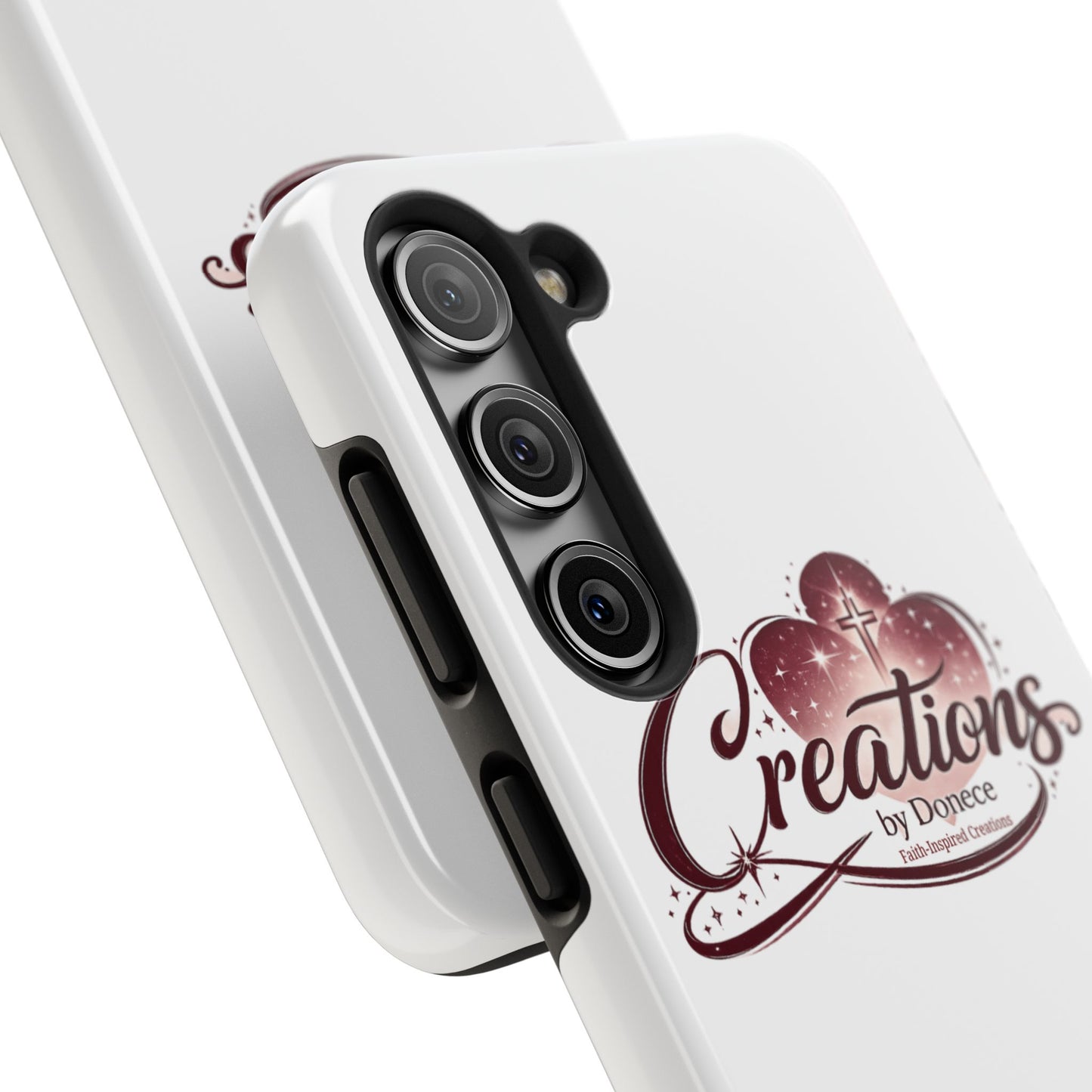 Tough Phone Case — "Creations by Donece" Logo Protective Phone Cover