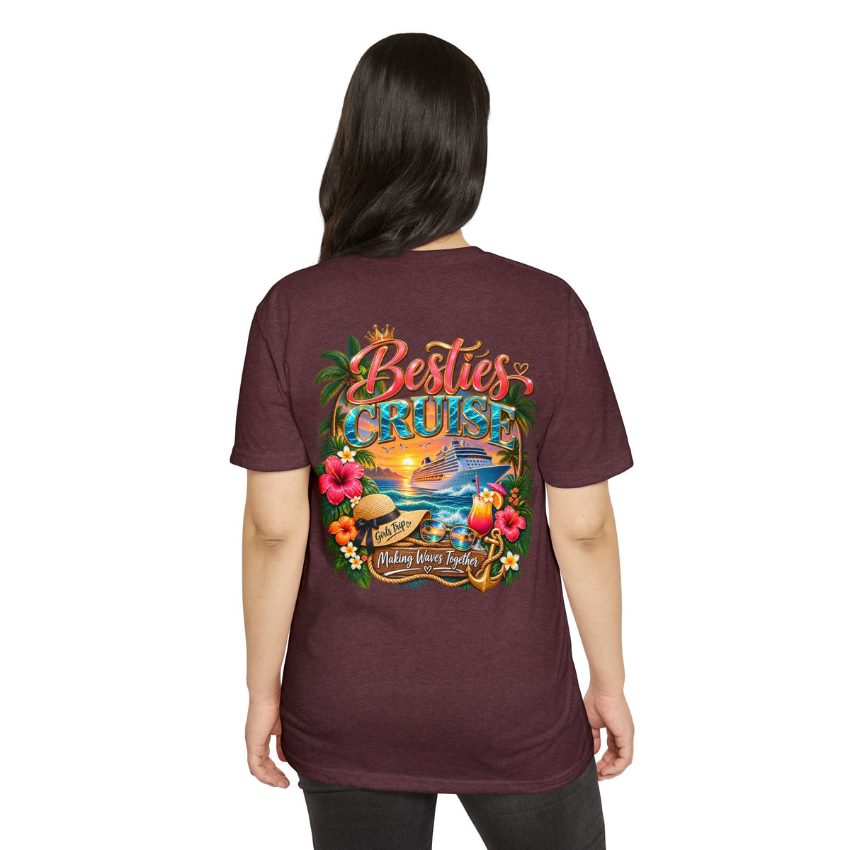 Besties Cruise T-Shirt – Tropical Friends Vacation Tee