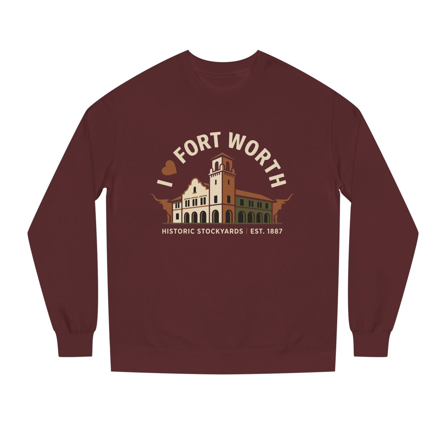Fort Worth Historic Stockyards Sweatshirt — I  Fort Worth Crewneck