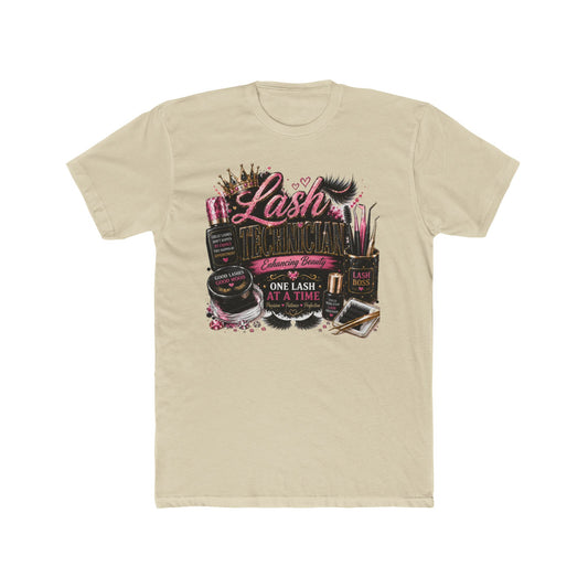 Lash Artist Crew Tee – “One Lash at a Time” Beauty Tools Graphic T-Shirt