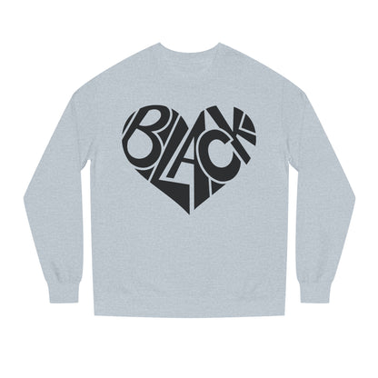 Black Heart Crewneck Sweatshirt