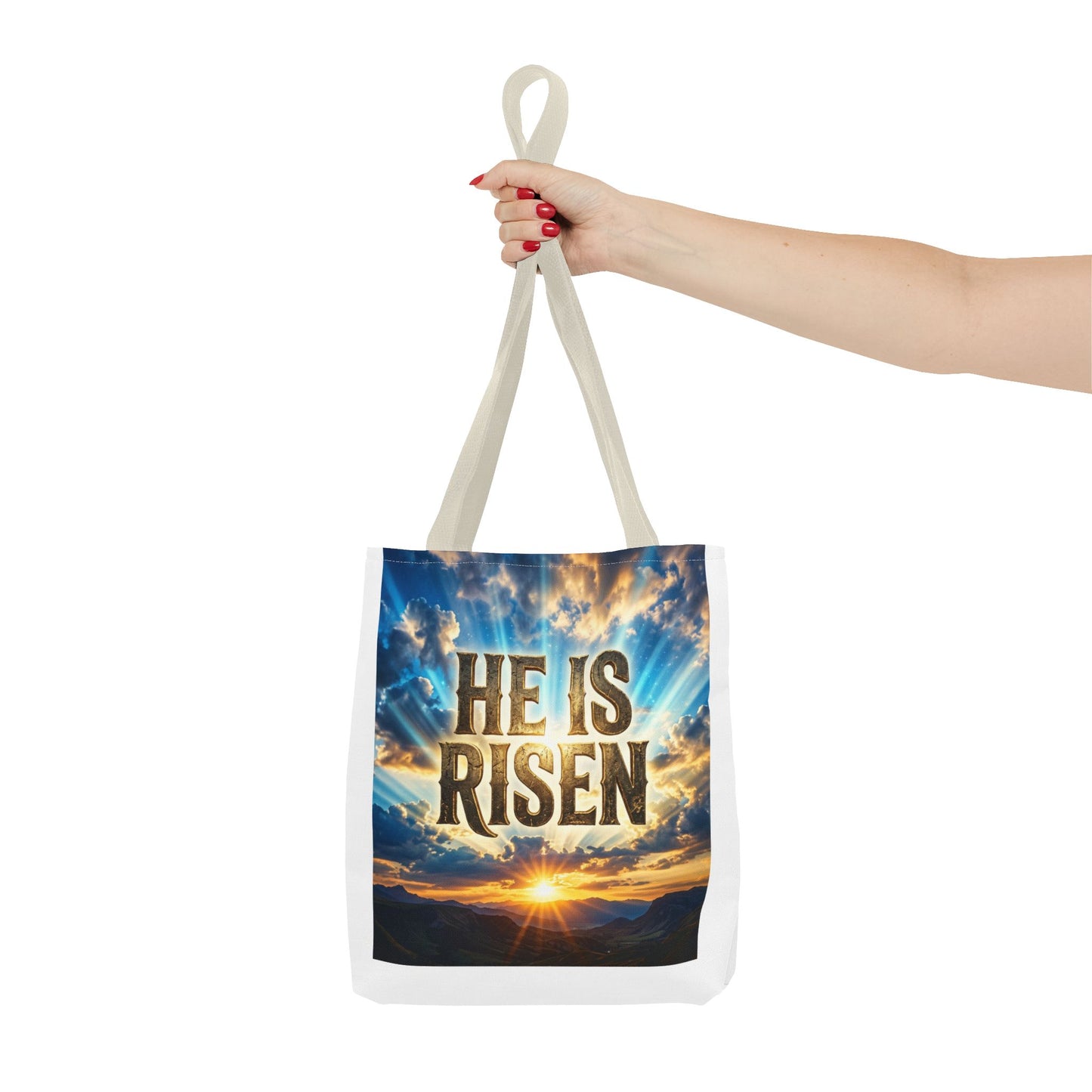He Is Risen Sunrise Tote Bag