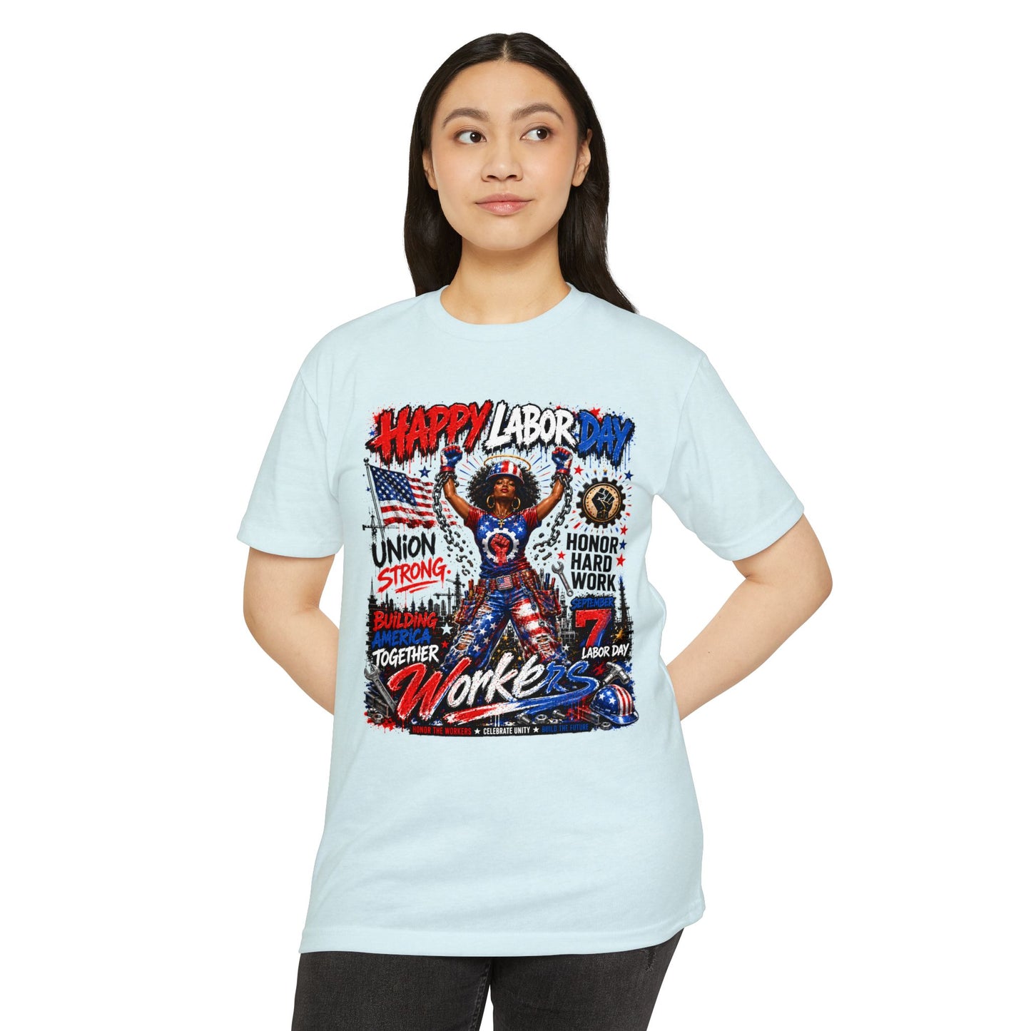 Happy Labor Day Workers T-Shirt — Union Strong, Honor Hard Work Tee