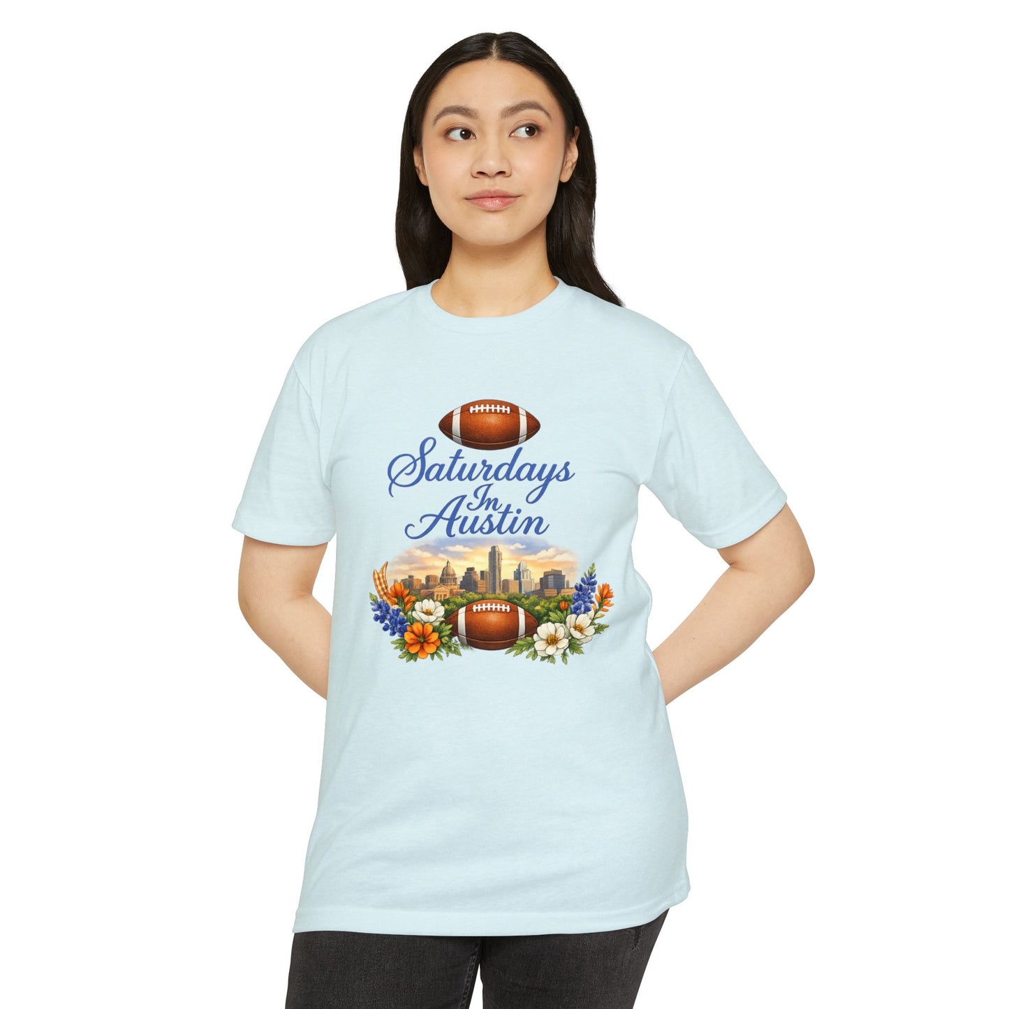 Saturdays in Austin Football Tee