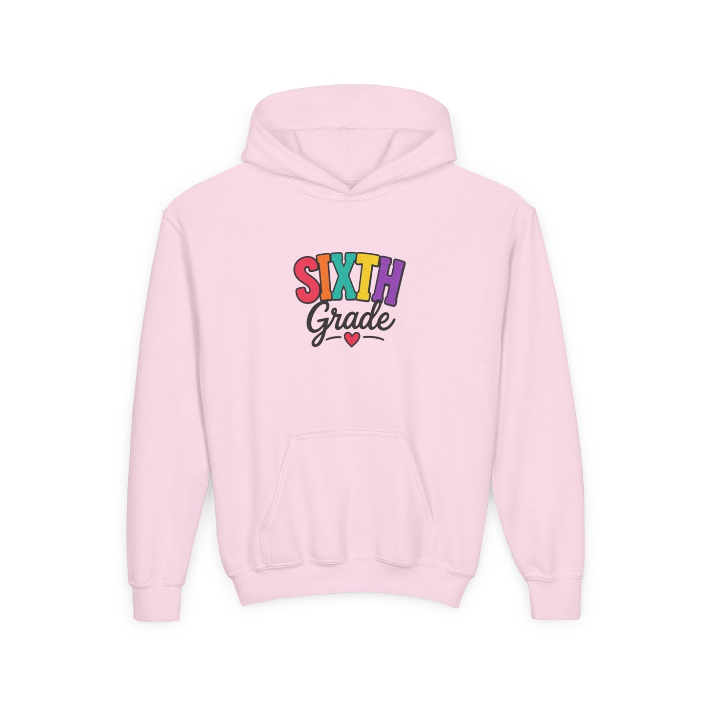 Sixth Grade Kids Hoodie – Colorful Back-to-School Sweatshirt