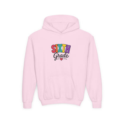 Sixth Grade Kids Hoodie – Colorful Back-to-School Sweatshirt