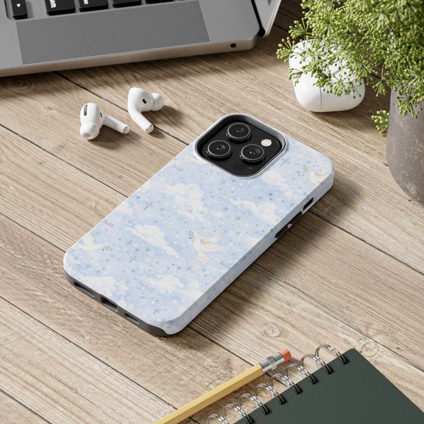 Hope Faith Phone Case | Christian floral iPhone Case