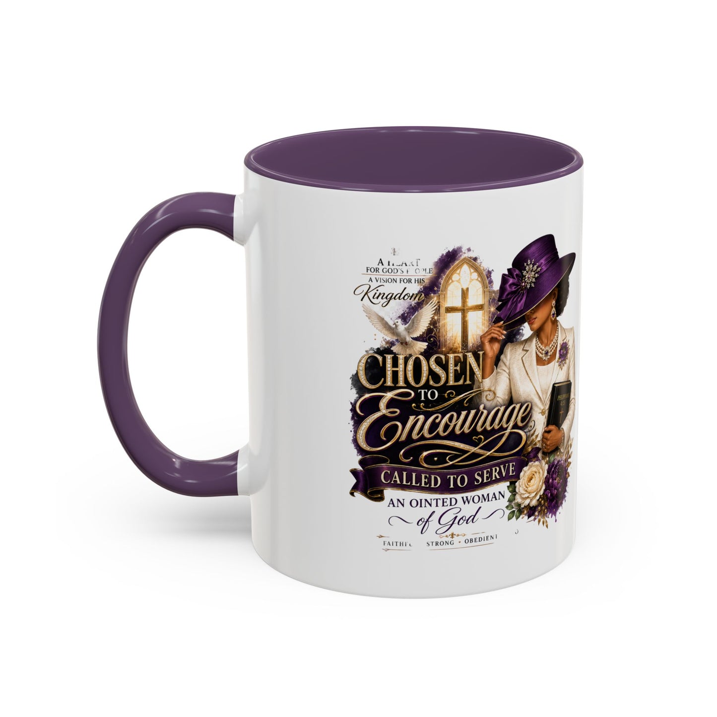 Chosen to Encourage Coffee Mug — Christian Woman Faith Gift (11/15oz)