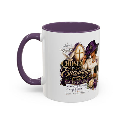 Chosen to Encourage Coffee Mug — Christian Woman Faith Gift (11/15oz)