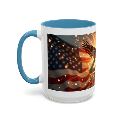 250 Years Commemorative Coffee Mug — Patriotic Eagle & American Flag Accent (11/15oz)