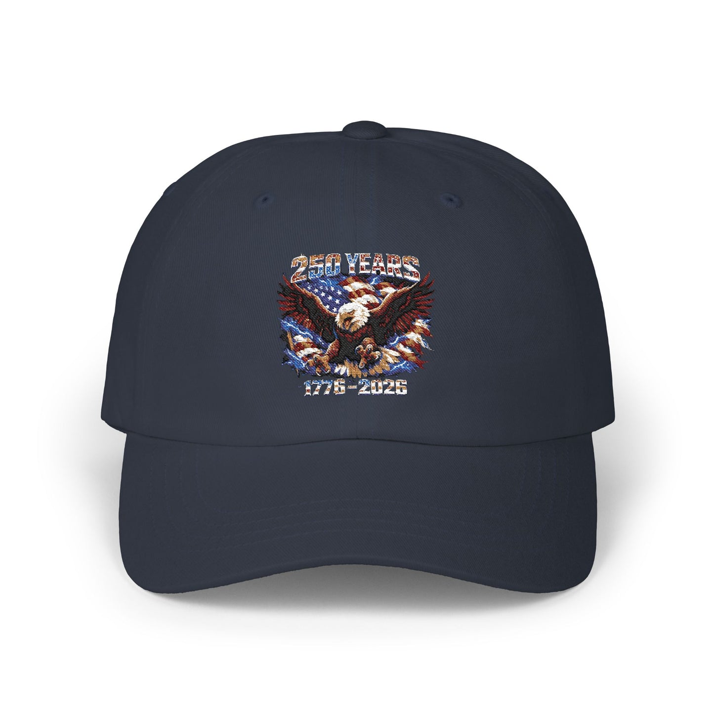 Eagle Americana Dad Cap — Patriotic Bald Eagle Embroidered Baseball Hat