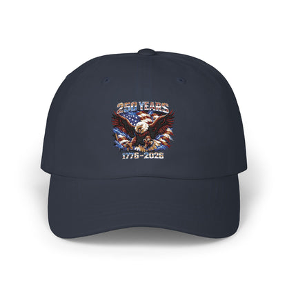 Eagle Americana Dad Cap — Patriotic Bald Eagle Embroidered Baseball Hat